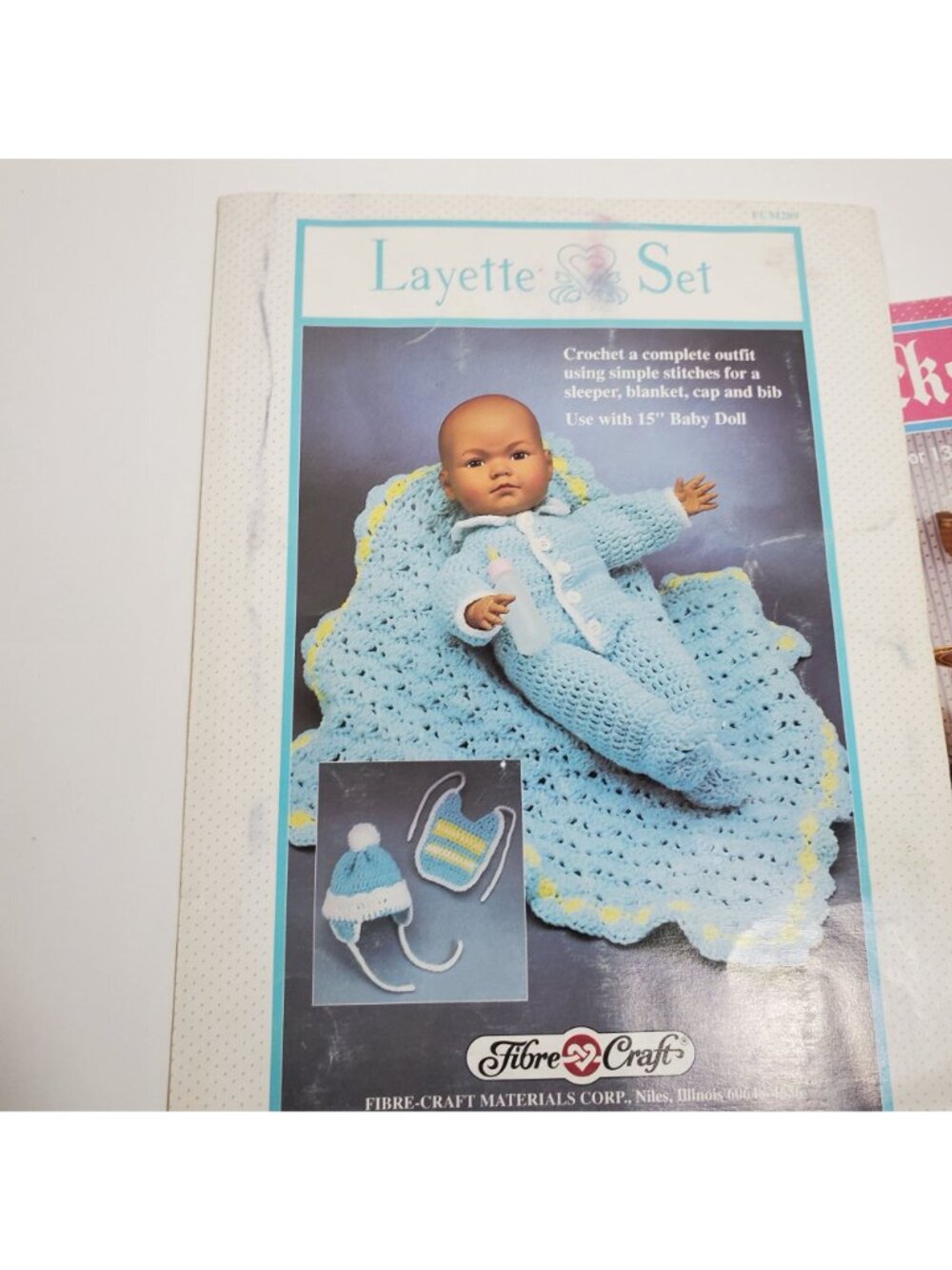 Layette Tuxedo Goldilocks Grandma Crochet Patterns Fibre-Craft Dolls Clothes - Picture 7 of 9